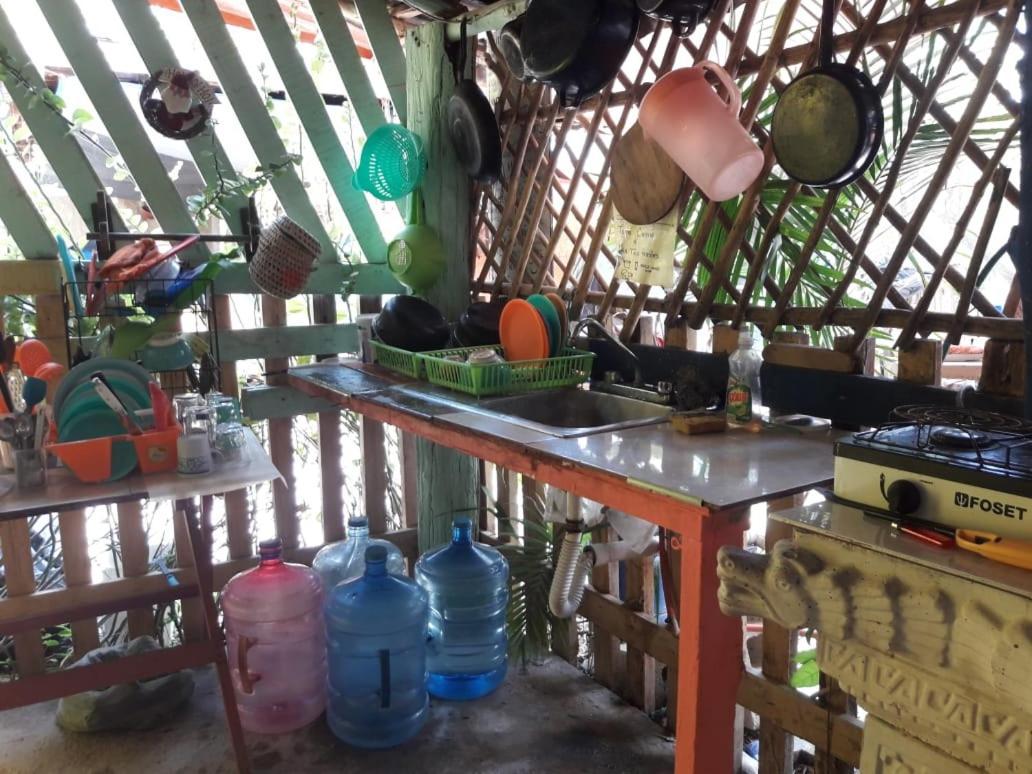 Hostal Y Camping Las G Bacalar Buitenkant foto