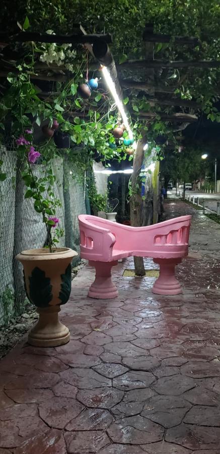 Hostal Y Camping Las G Bacalar Buitenkant foto