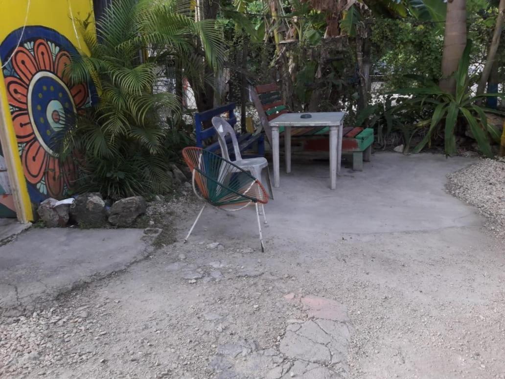 Hostal Y Camping Las G Bacalar Buitenkant foto