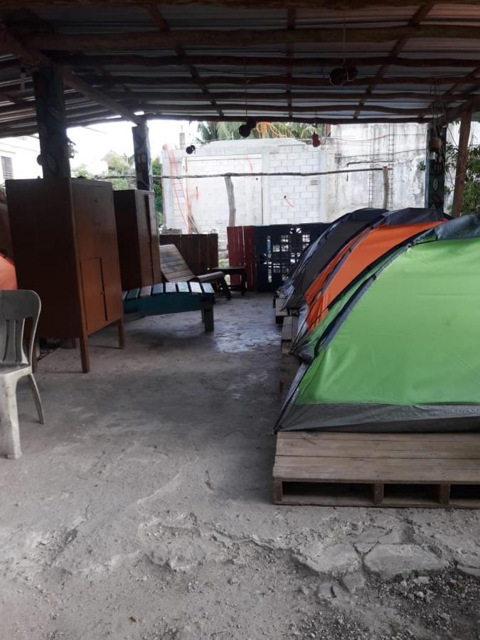 Hostal Y Camping Las G Bacalar Buitenkant foto