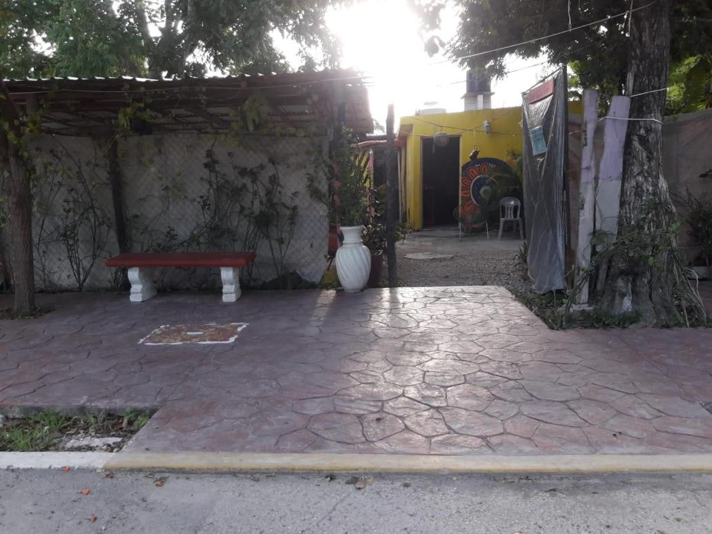 Hostal Y Camping Las G Bacalar Buitenkant foto
