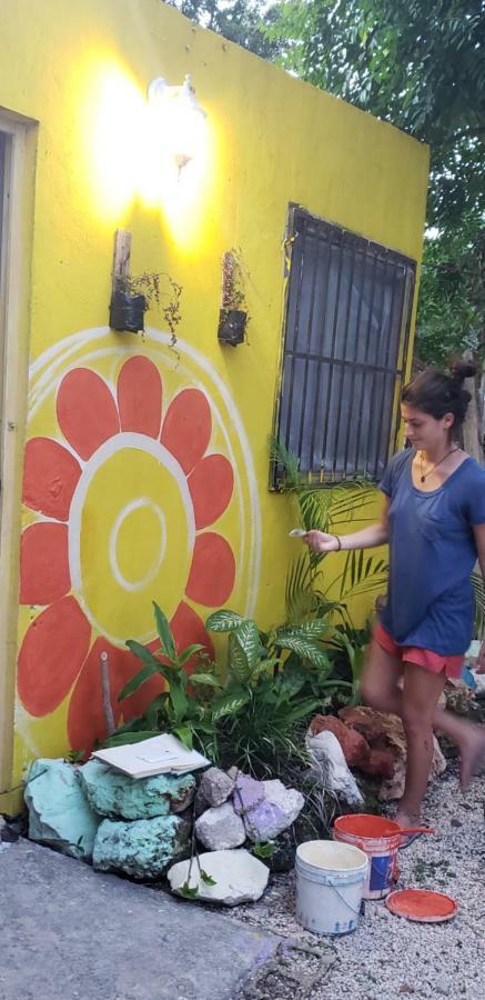 Hostal Y Camping Las G Bacalar Buitenkant foto
