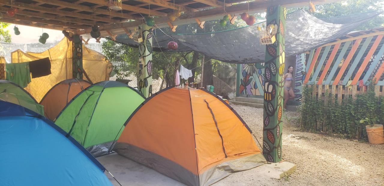 Hostal Y Camping Las G Bacalar Buitenkant foto